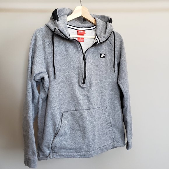 Nike Half Zip Sweater Grey Large - Picture 4 of 8